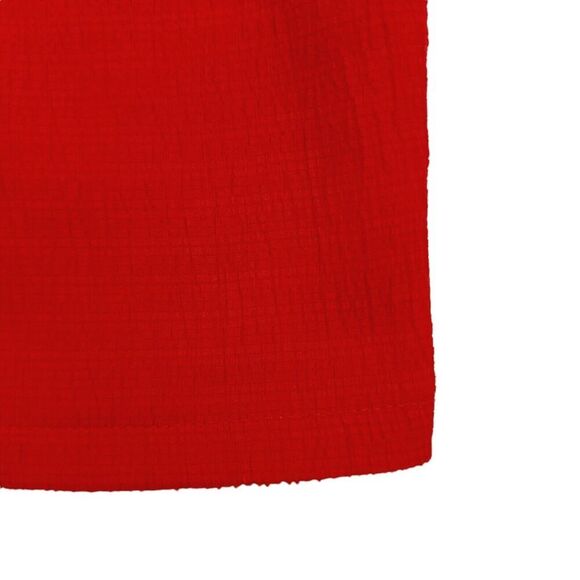 Texture & Thread by Madewell Blouse Womens XXS Red Puffed Sleeve Pleated Boho - Picture 5 of 8